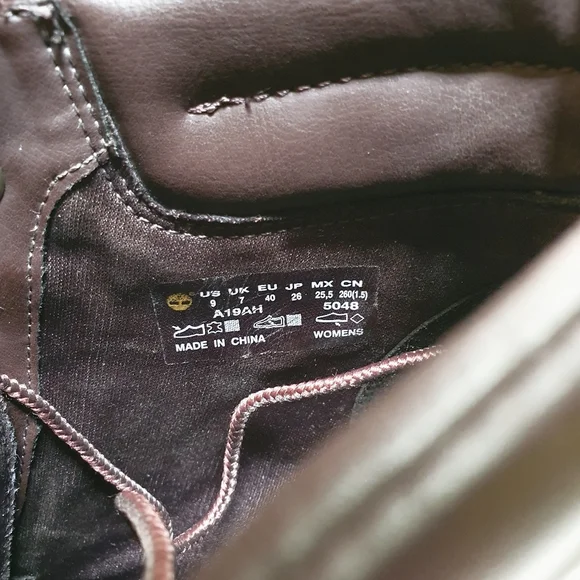 Timberland | Amston Wedge Boots in Dark Port Burgundy, USW9 - Picture 6 of 6